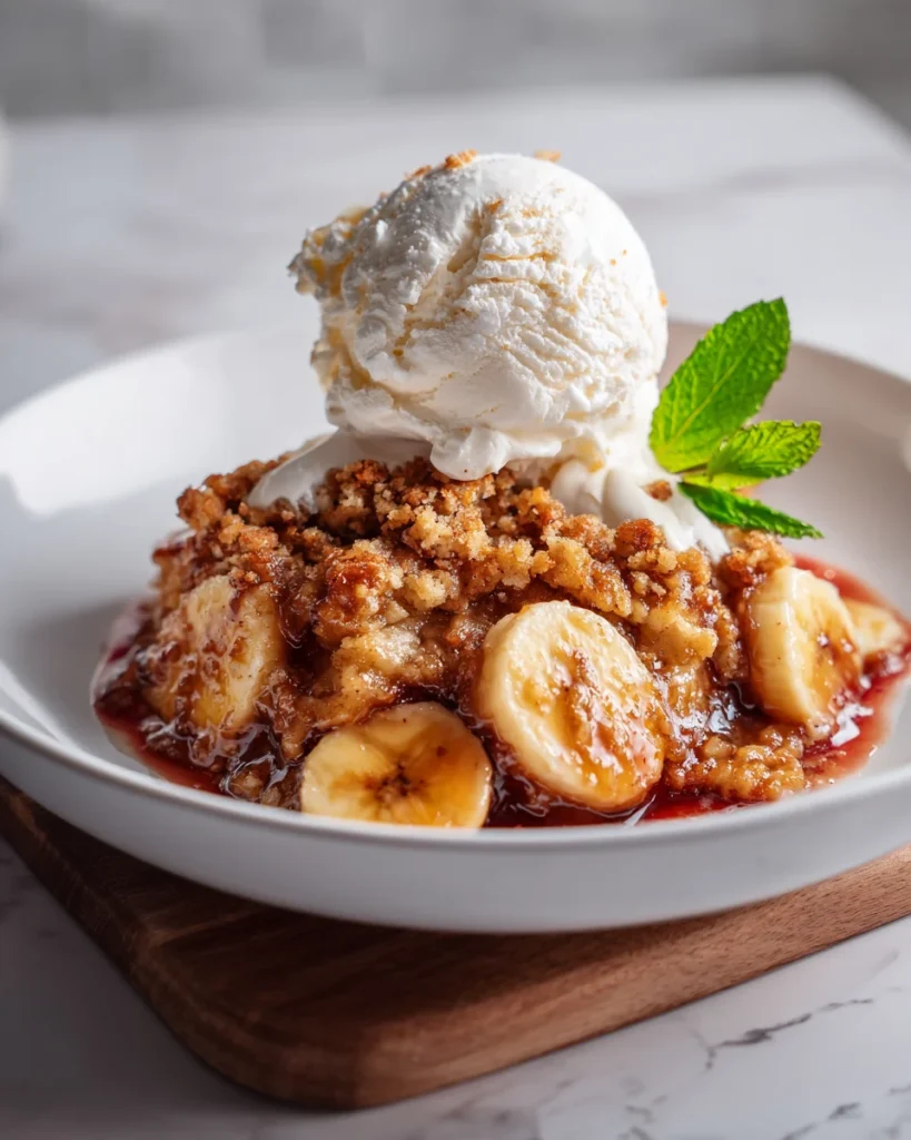 Southern Banana Cobbler