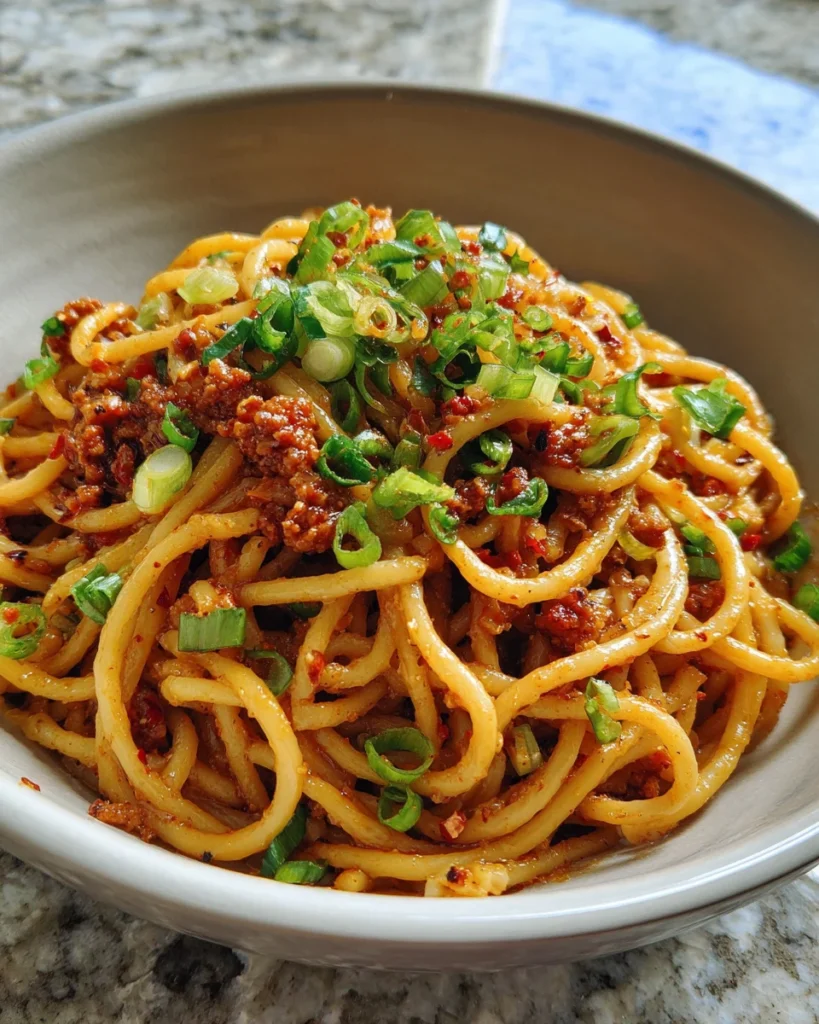 Spicy Chili Garlic Noodles Pasta