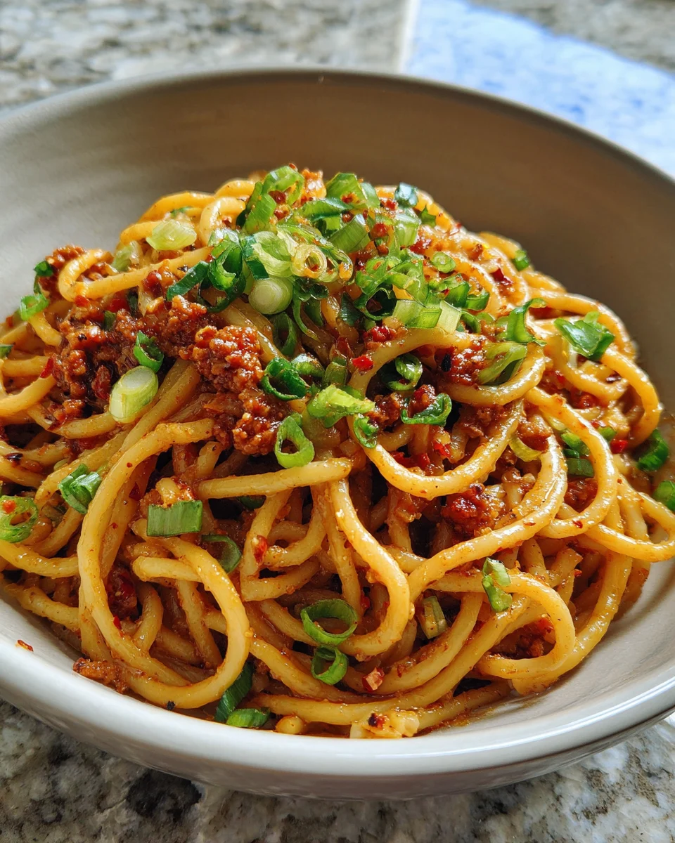 Spicy Chili Garlic Noodles Pasta