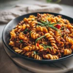Spicy Chipotle Beef Pasta Skillet
