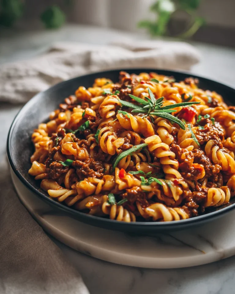 Spicy Chipotle Beef Pasta Skillet