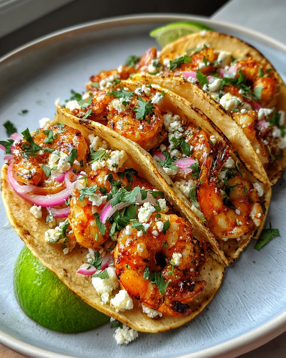 Spicy Honey Shrimp Tacos Easy