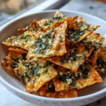 Spinach Feta Crisps