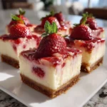Strawberry Lemonade Cheesecake Bars