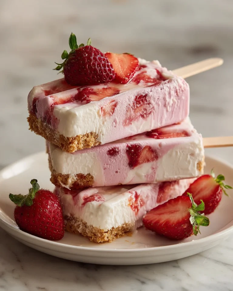 Strawberry Shortcake Ice Cream Bars