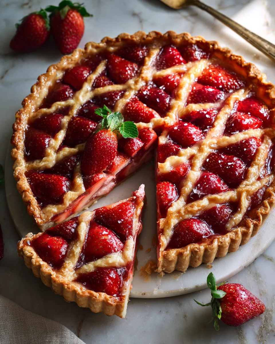 Strawberry Slab Pie