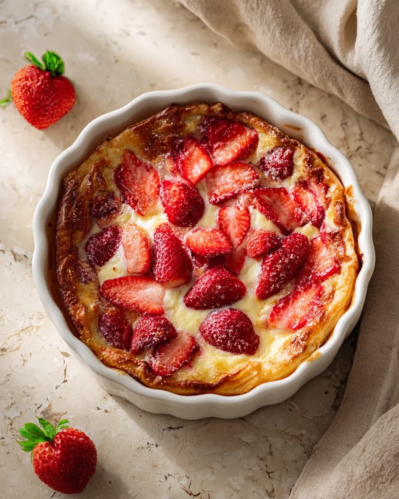 Strawberry Vanilla Custard Danish Bake
