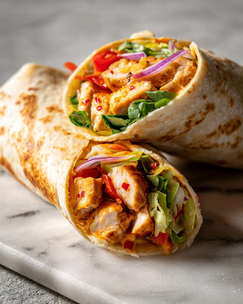 Sweet Chili Chicken Wraps