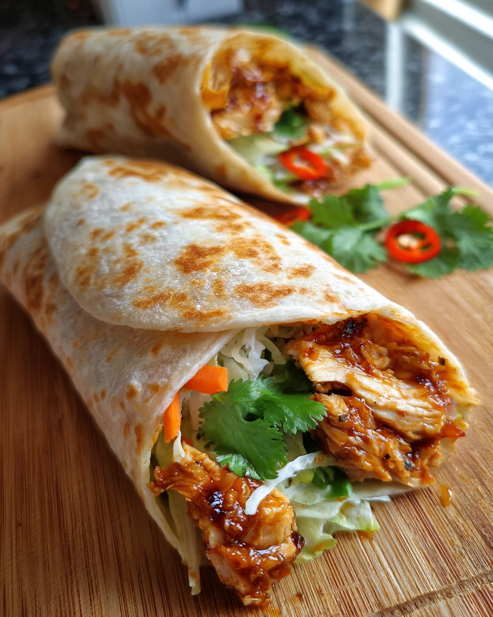 Sweet Chili Chicken Wraps