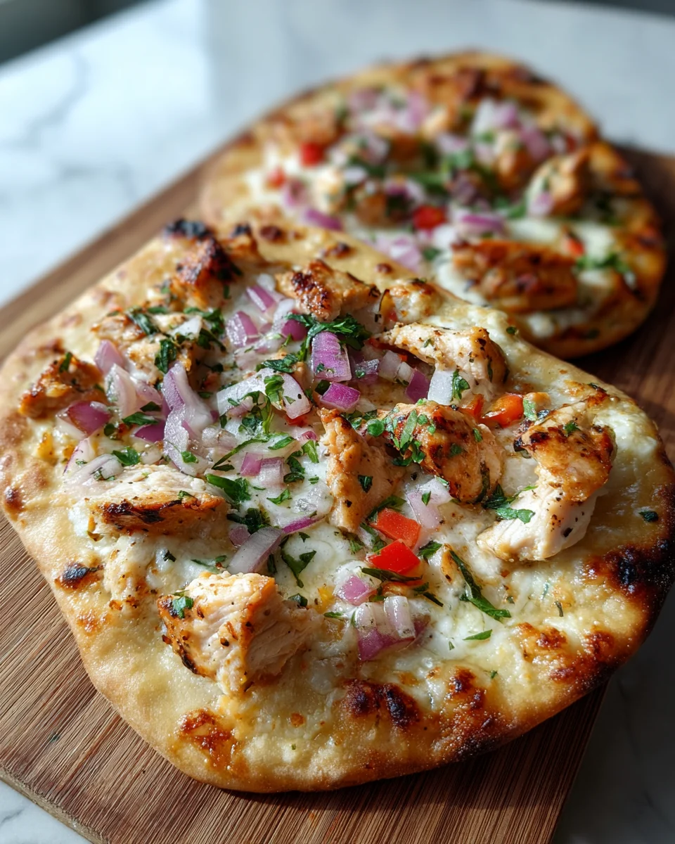 Sweet Chili Garlic Chicken Flatbreads