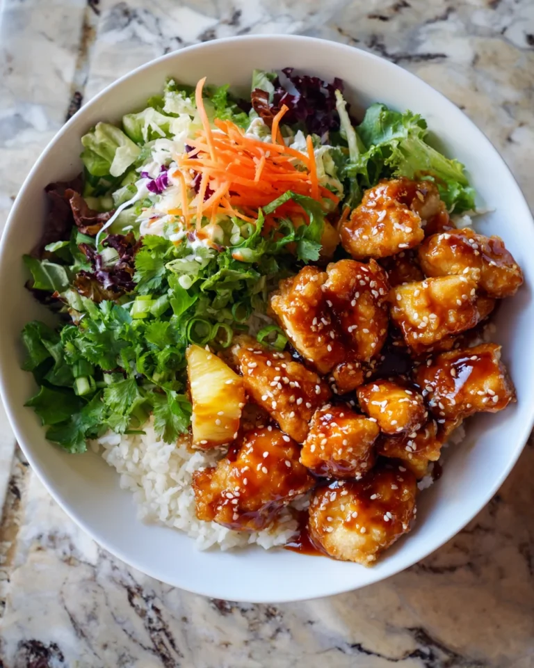 Sweet Chili Pineapple Chicken Bowl