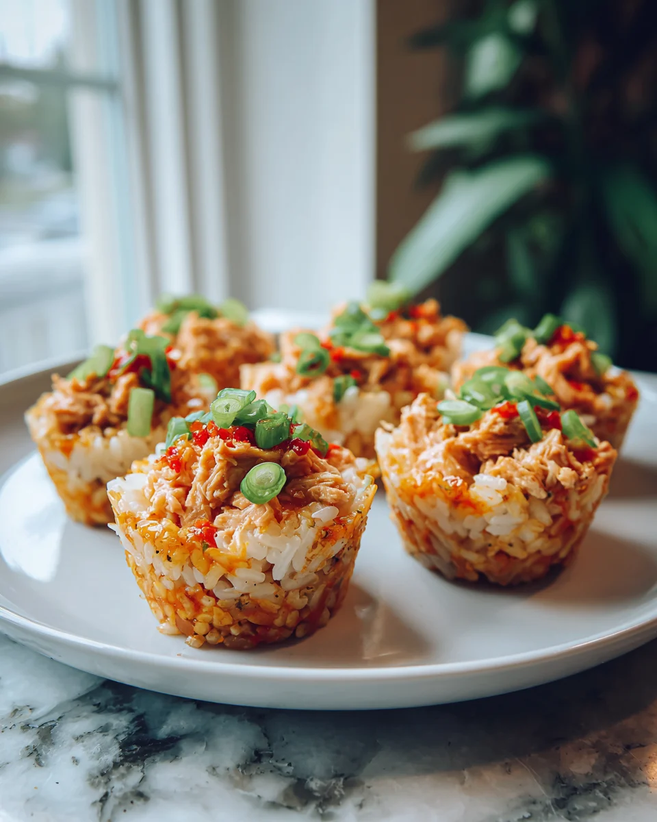 Sweet Chili Tuna Rice Cups