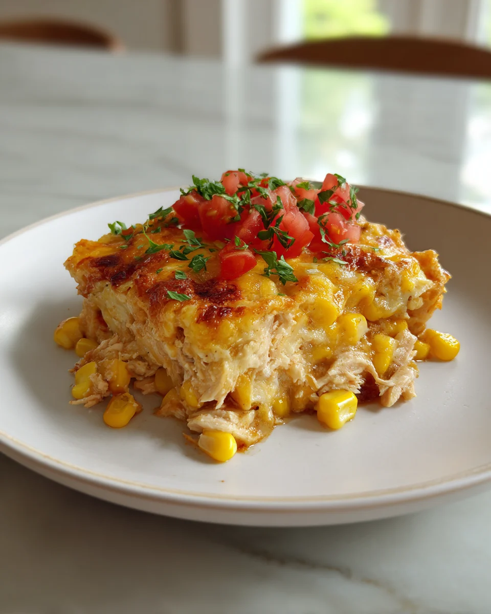 Sweet Corn Chicken Taco Bake