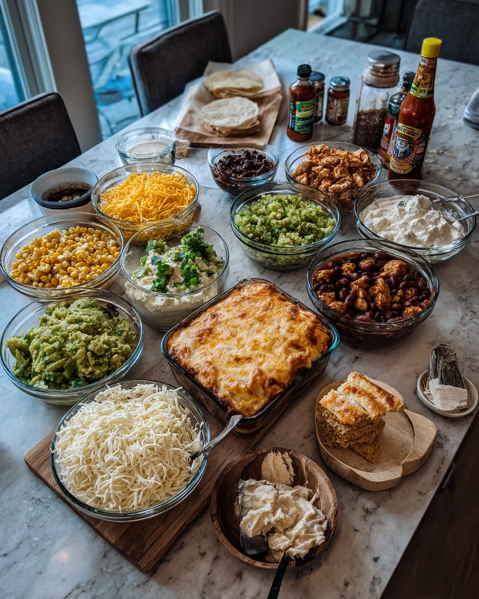 Sweet Corn Chicken Taco Bake
