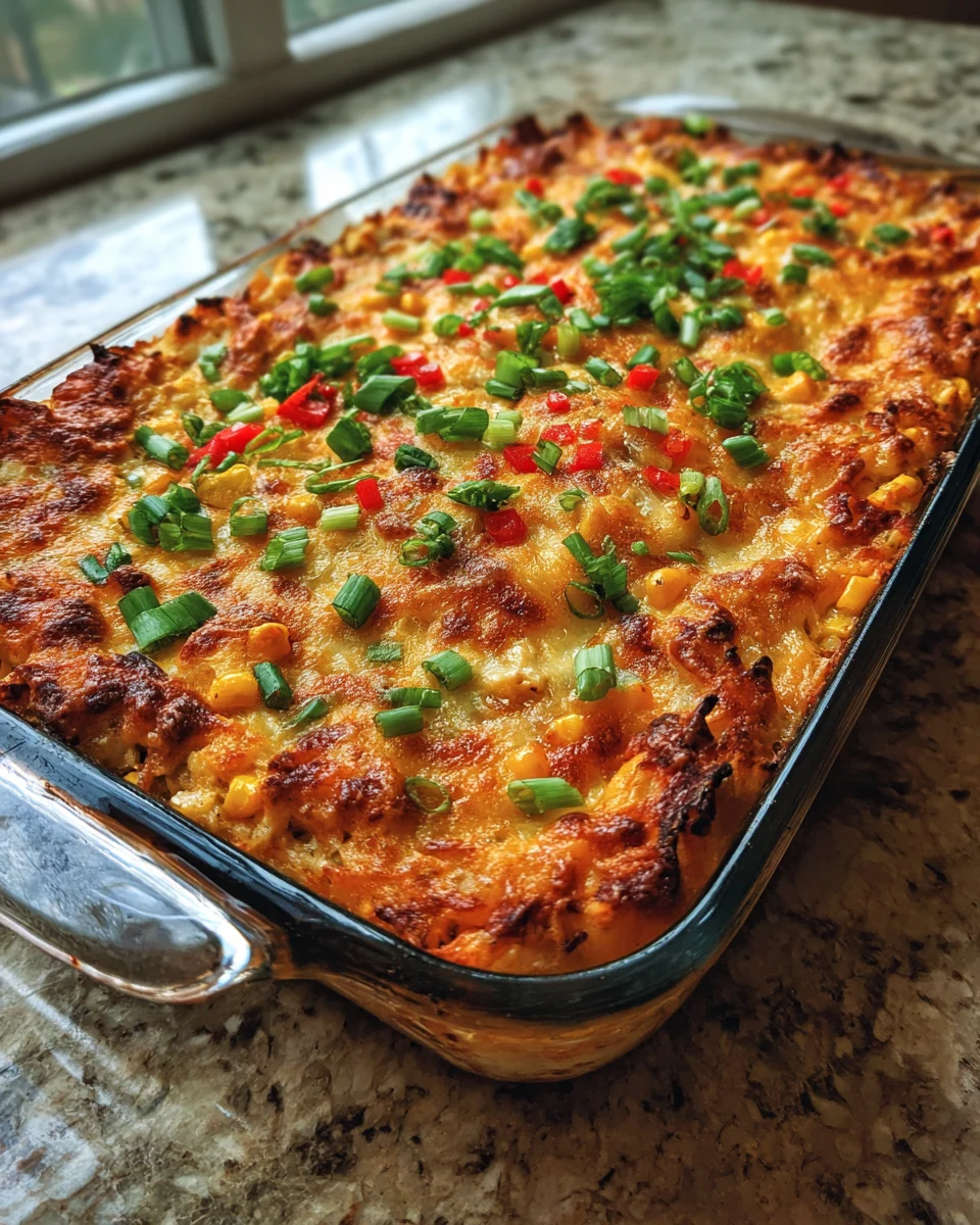 Sweet Corn Chicken Taco Bake