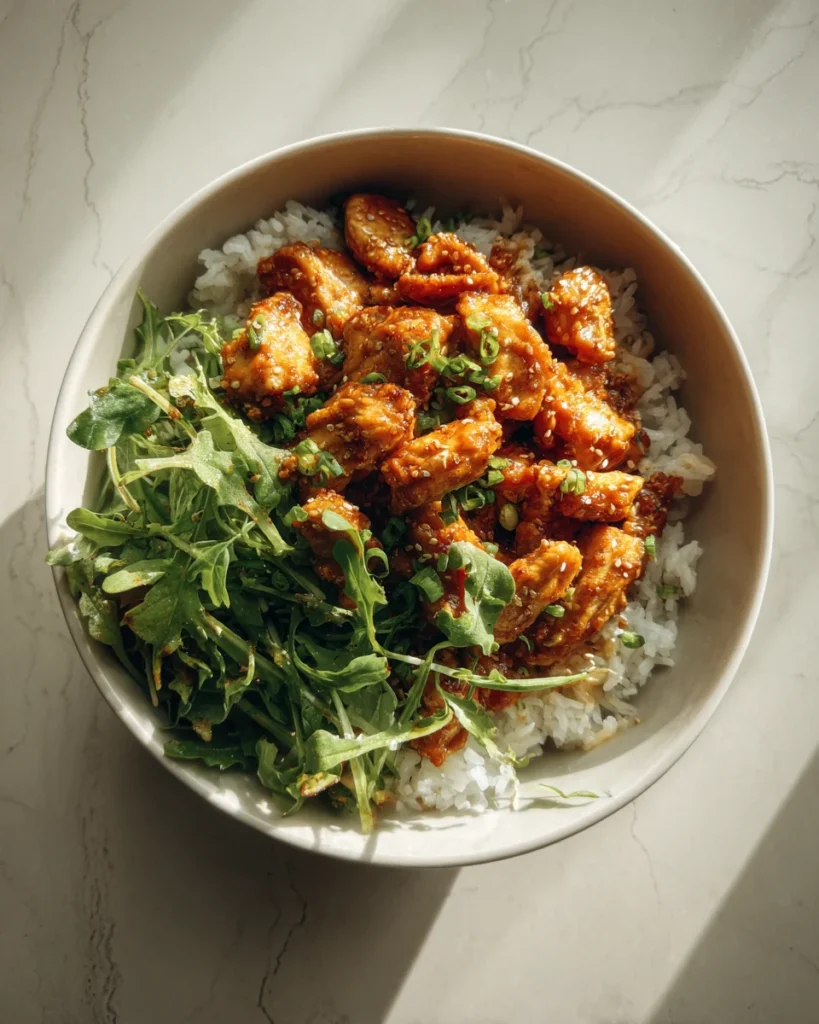 Sweet Heat Chicken And Rice Bowl
