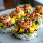Sweet Heat Shrimp And Mango Rice Cups