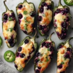 Sweet and Spicy Blueberry Brie Jalapeño Poppers