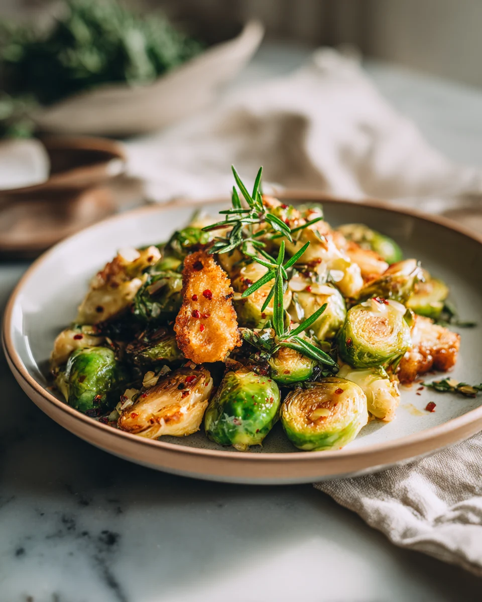 Sweet and Spicy Brussel Sprouts