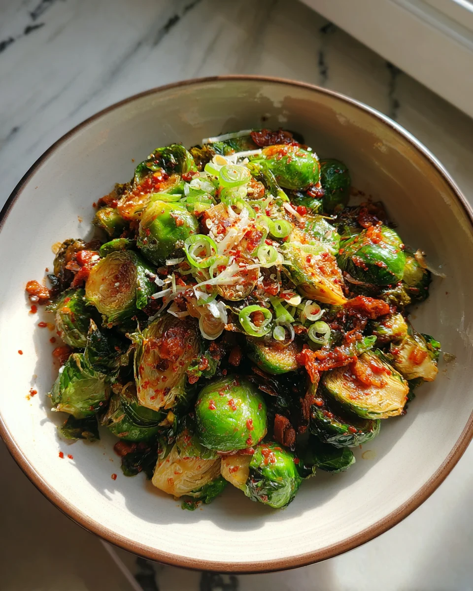 Sweet and Spicy Brussel Sprouts