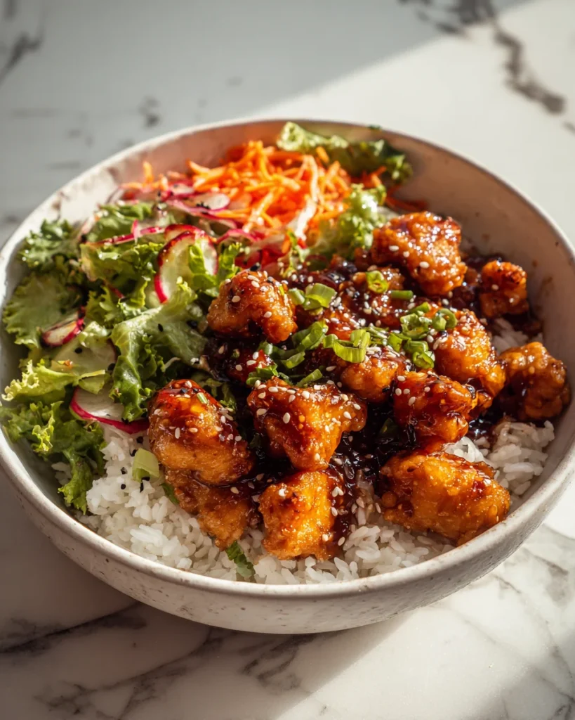 Sweet And Tangy Orange Chicken Bowls