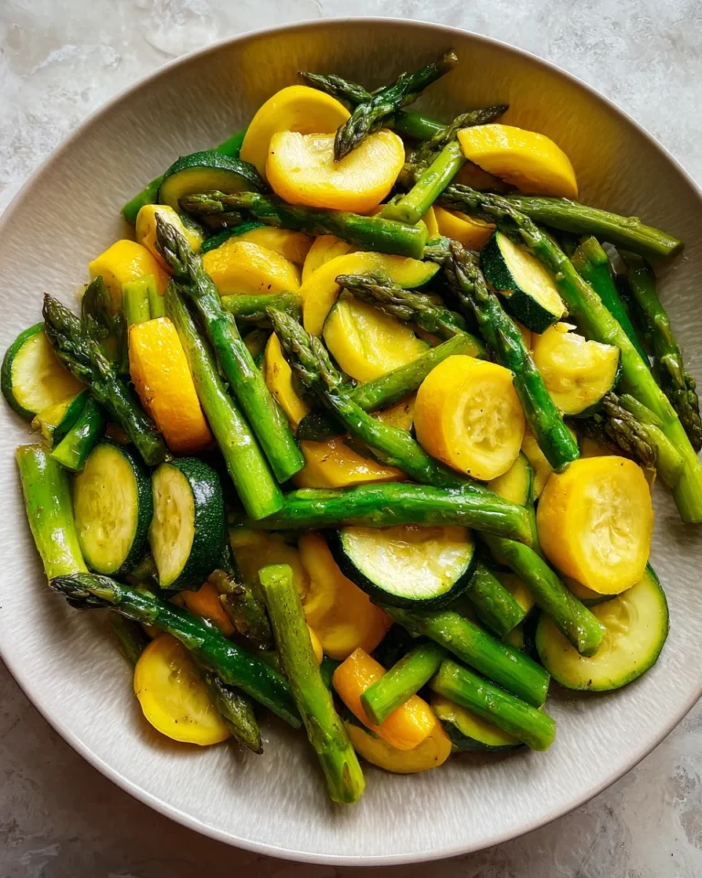 Tasty Asparagus with Zucchini and Squash
