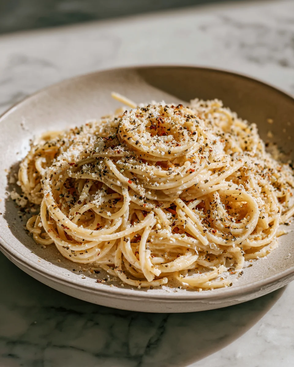 Toasted Garlic Olive Oil Pasta