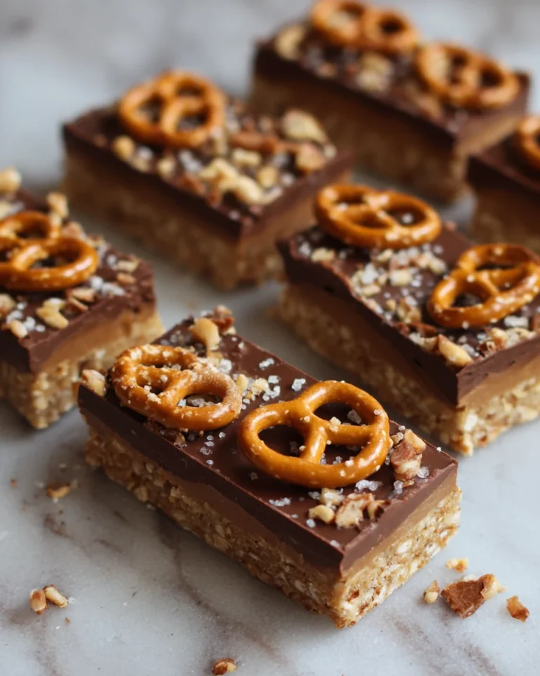 Toffee Pretzel Chocolate Crunch Bars