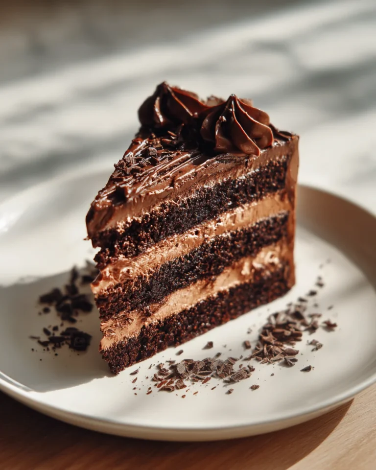 Triple Chocolate Fudge Layer Cake