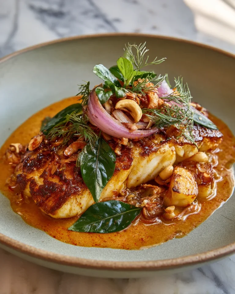 Tropical Grouper with Spicy Coconut