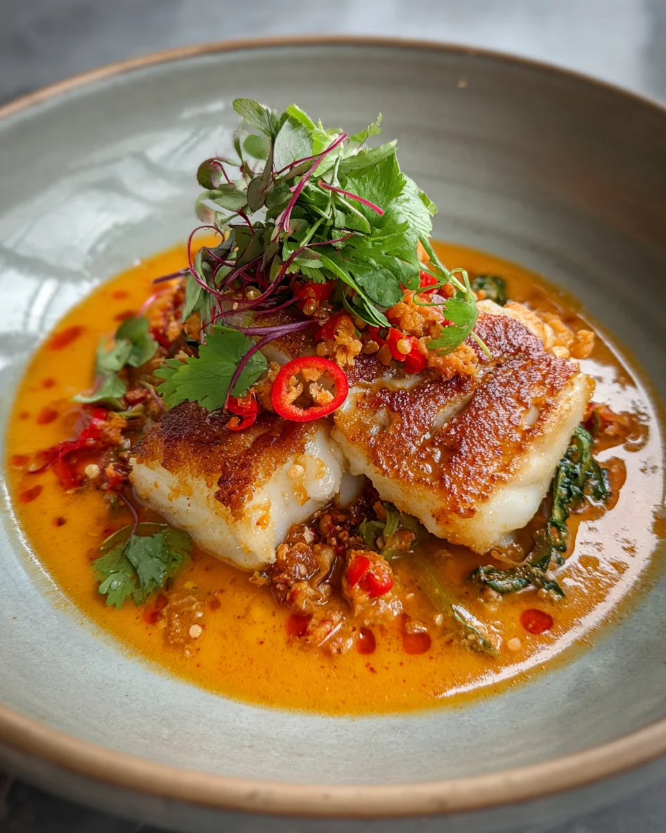 Tropical Grouper with Spicy Coconut