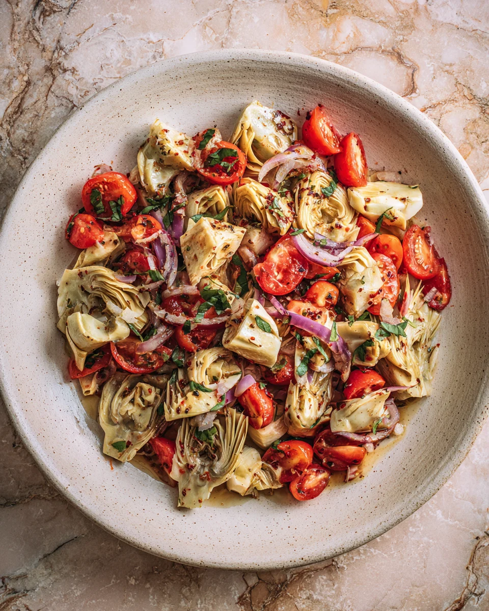 Tuscan Artichoke Tomato Salad