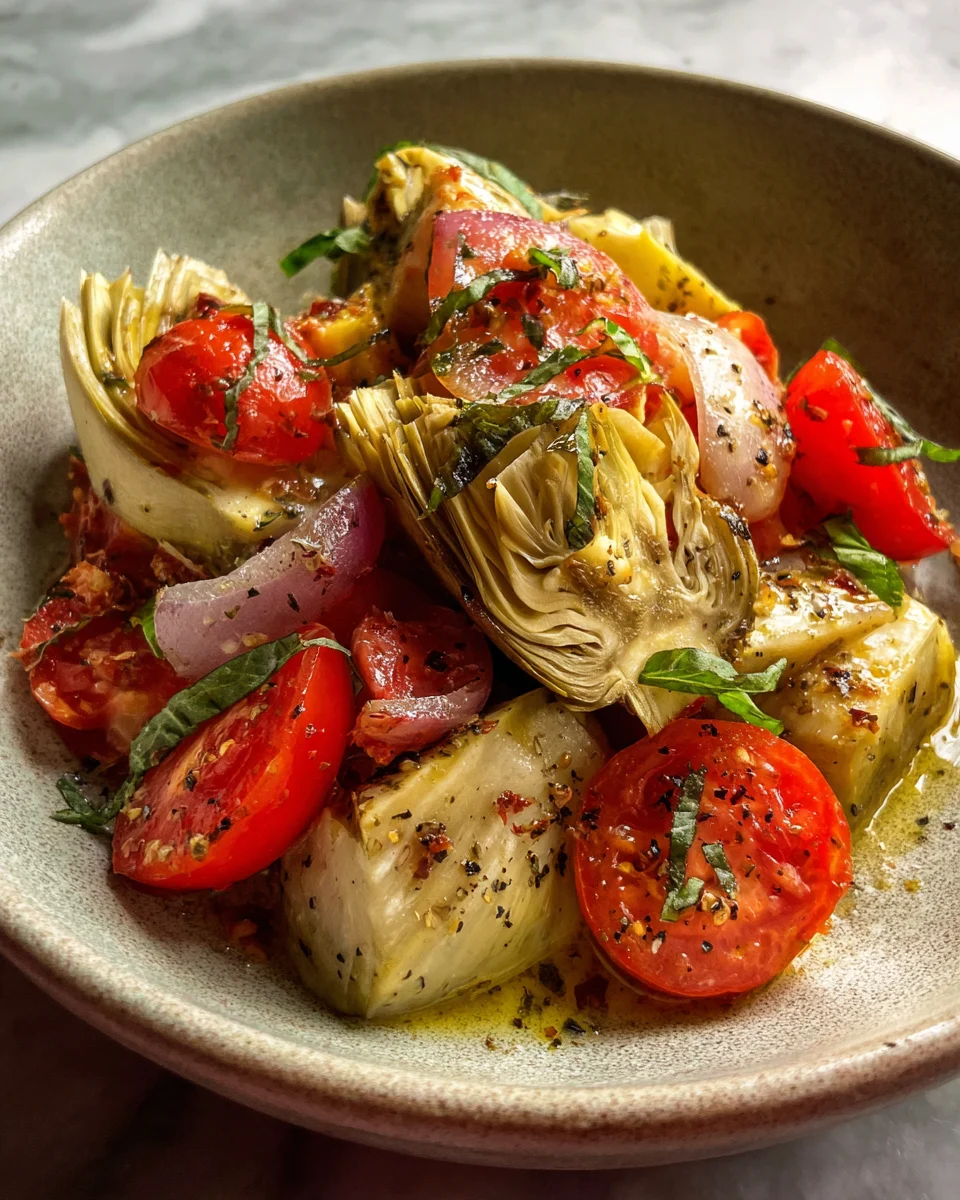 Tuscan Artichoke Tomato Salad