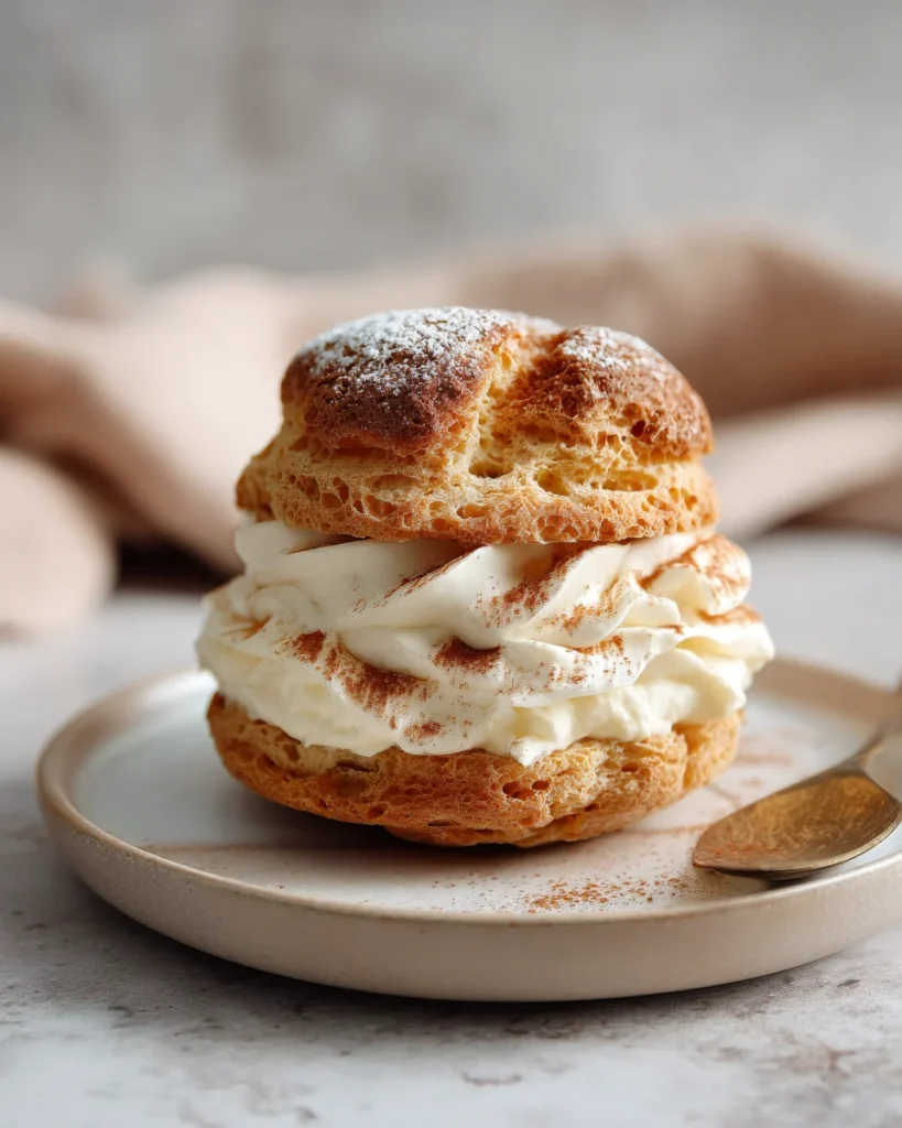 Vanilla Almond Cream Puff Cake