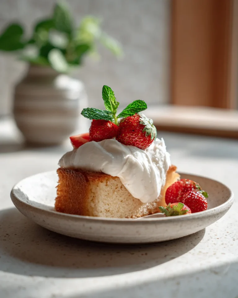 Vanilla Bean Coconut Pudding Cake