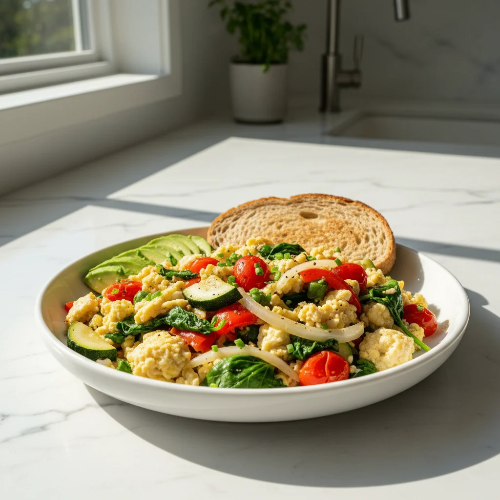 Veggie Egg White Scramble