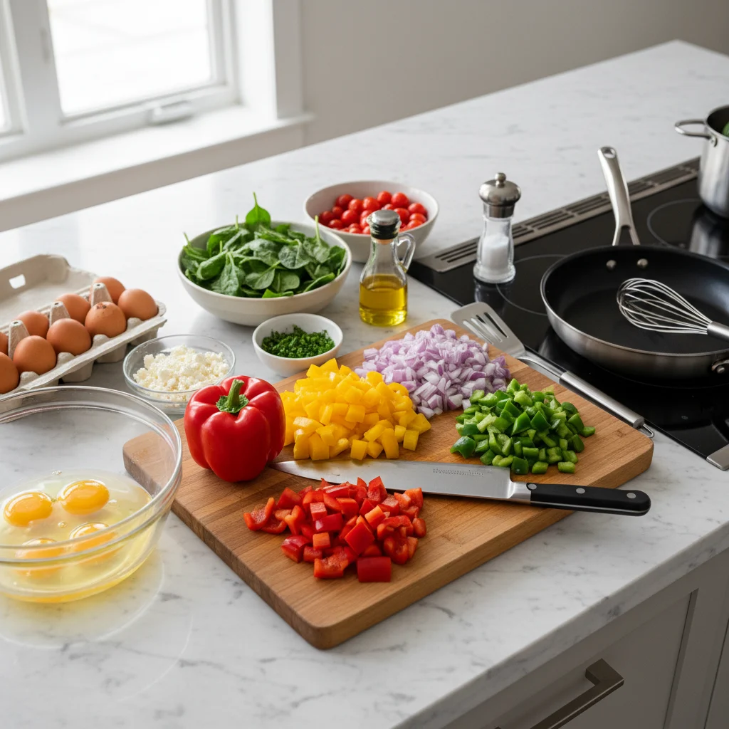 Veggie Egg White Scramble