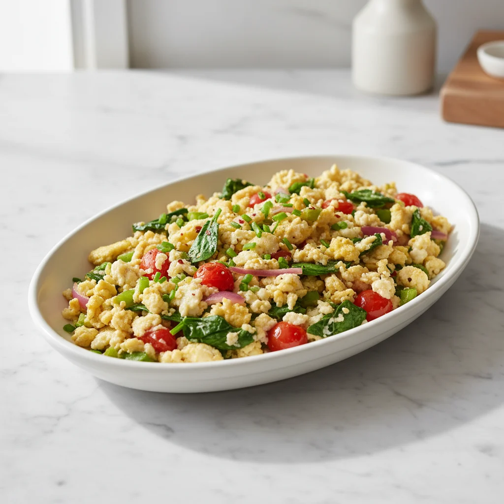 Veggie Egg White Scramble