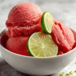 Watermelon Sorbet with Lime