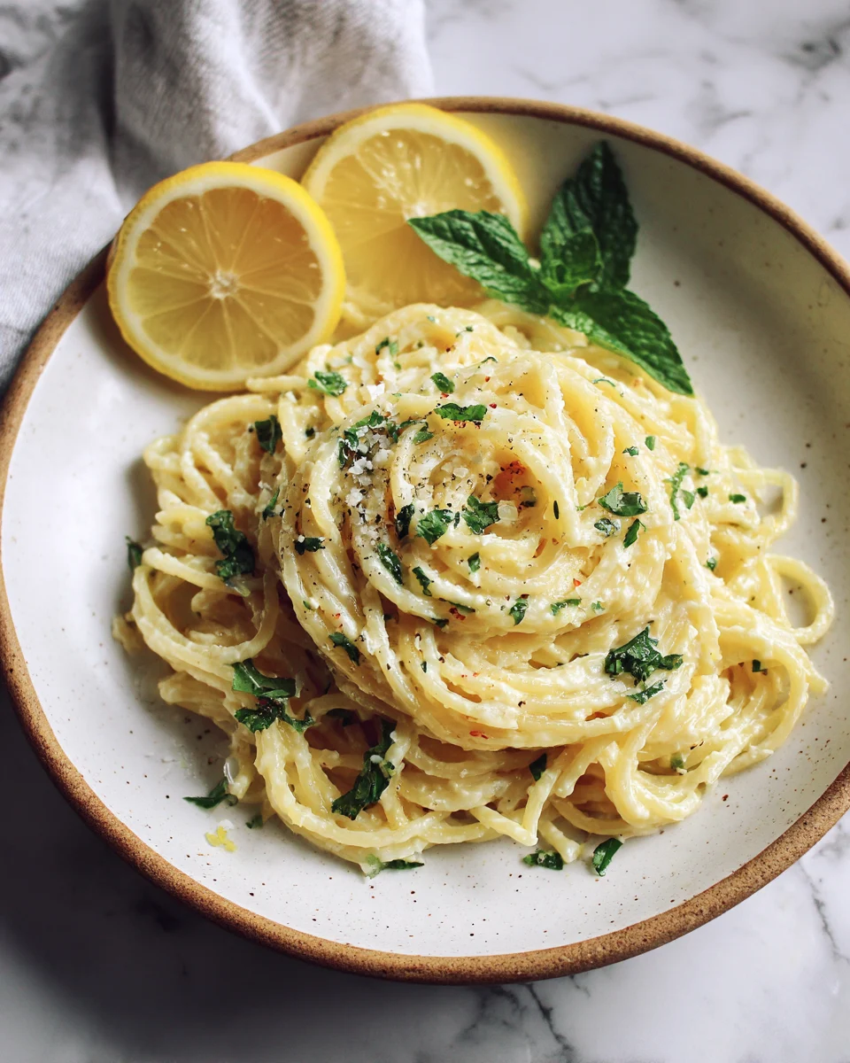 Whipped Ricotta Lemon Spaghetti