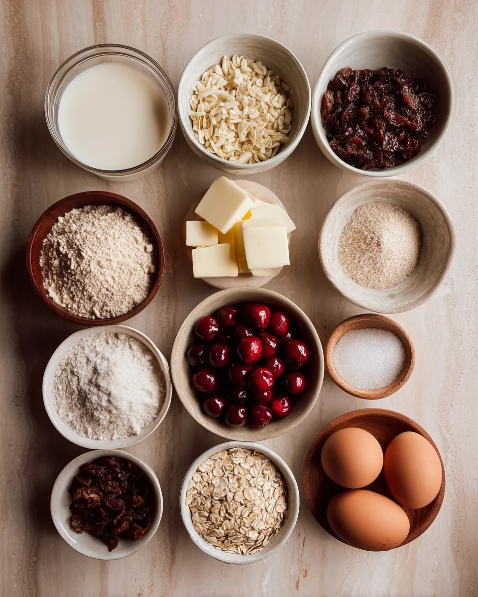 White Chocolate Cherry Oat Cookies