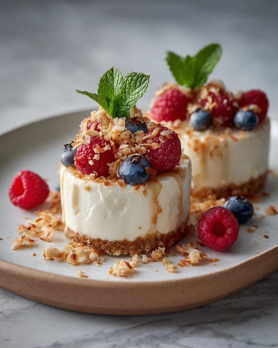 White Chocolate Coconut Cheesecake Mousse