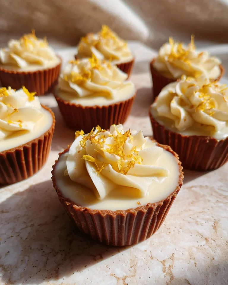 Delicious White Chocolate Lemon Truffle Cups