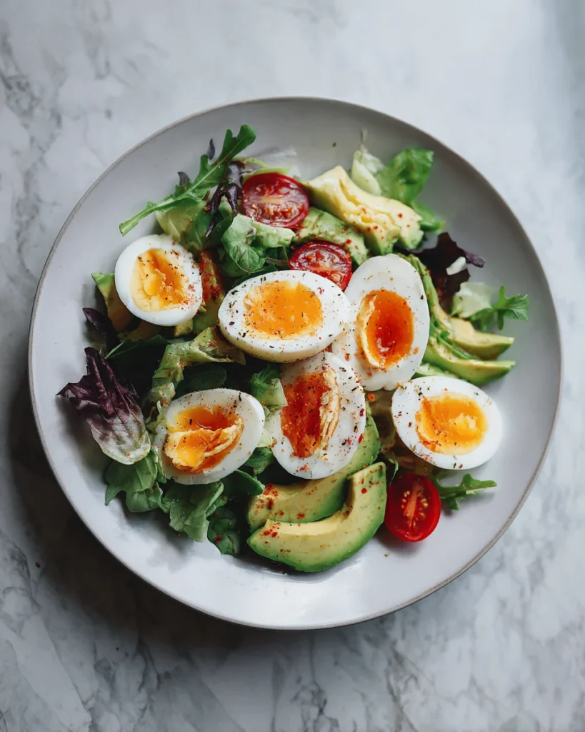 Workout Egg Avocado Salad
