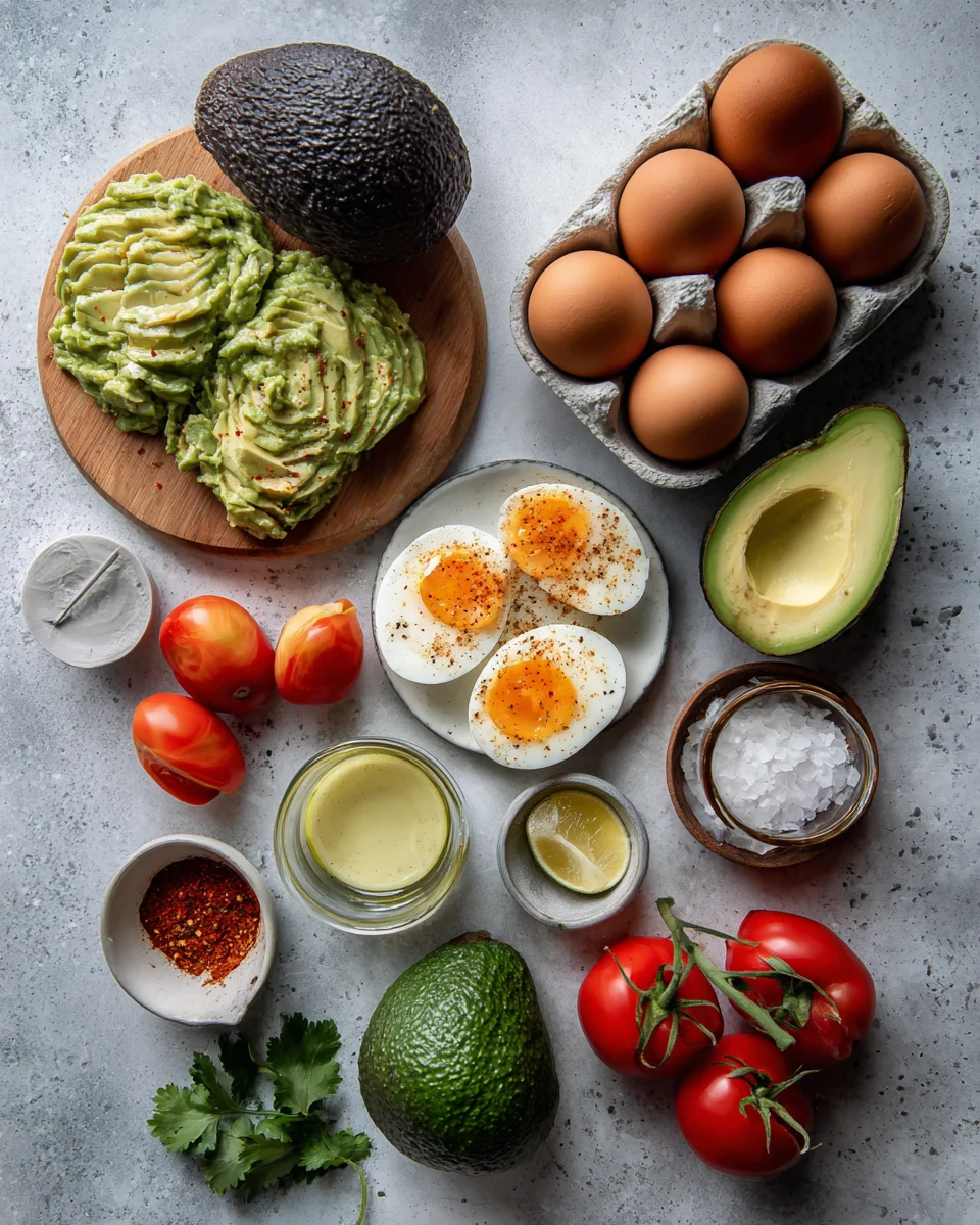 Workout Egg Avocado Salad