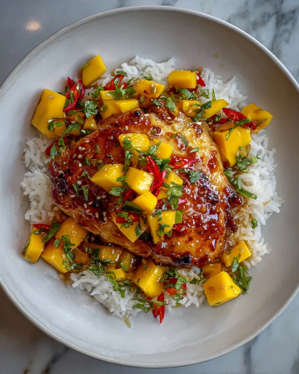 Asian Mango Glazed Chicken