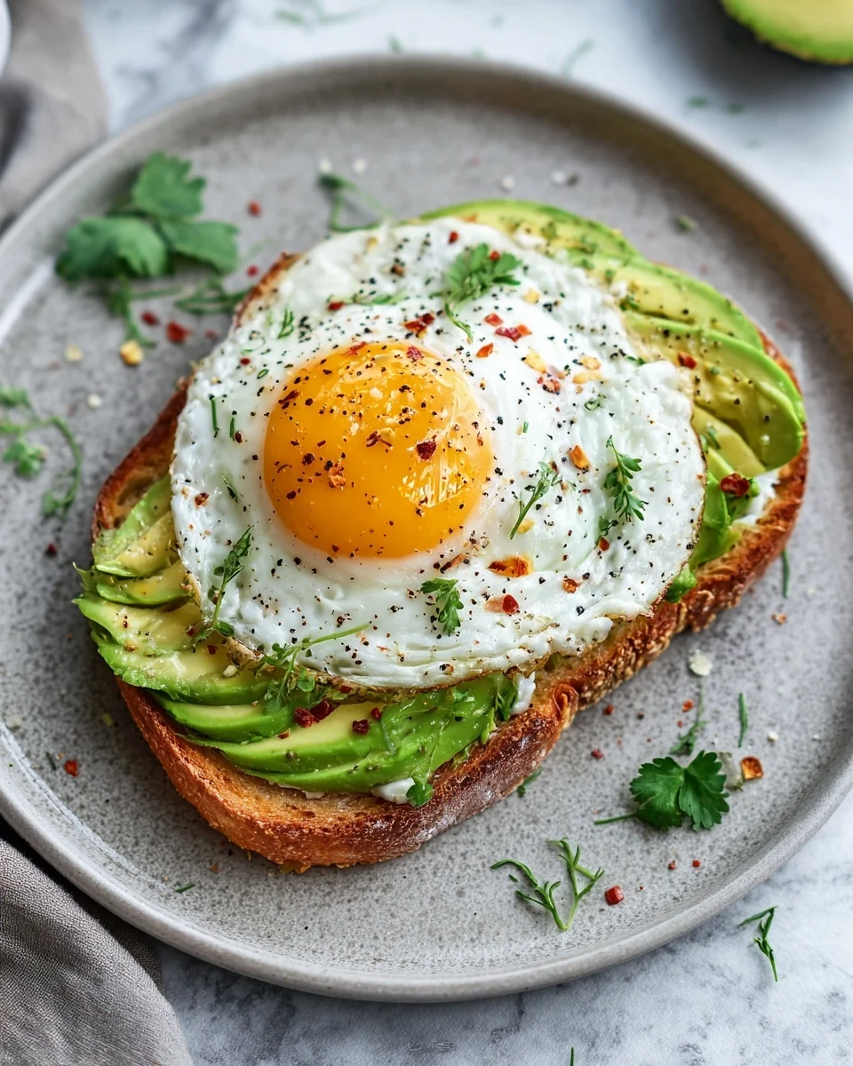 Avocado Egg White Toast