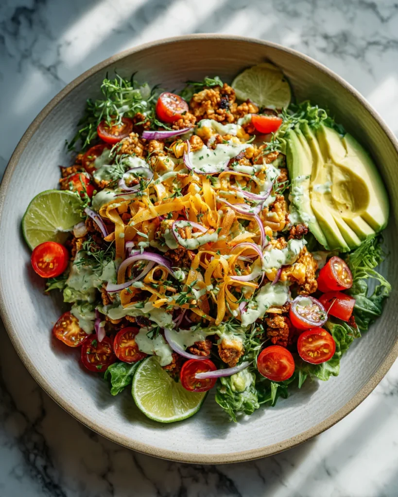 Avocado Lime Taco Salad