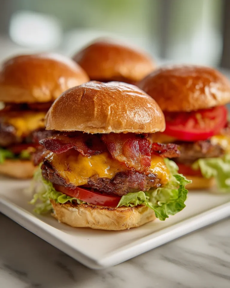 BBQ Bacon Cheeseburger Sliders