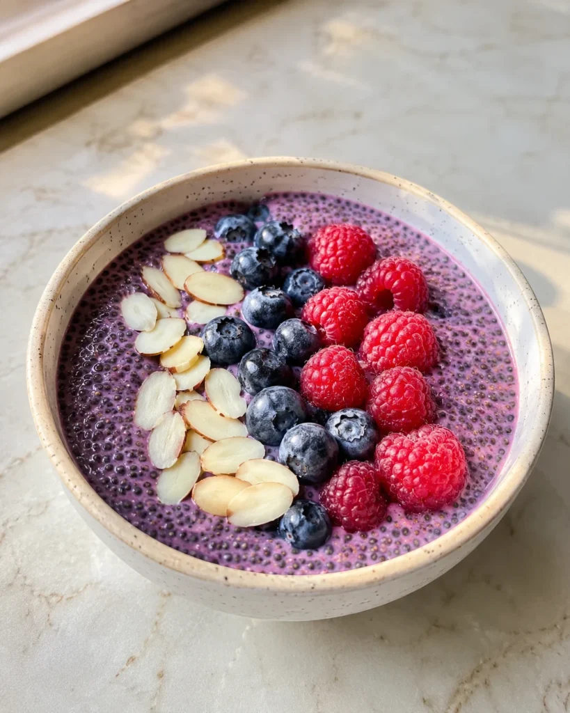 Berry Almond Chia Pudding